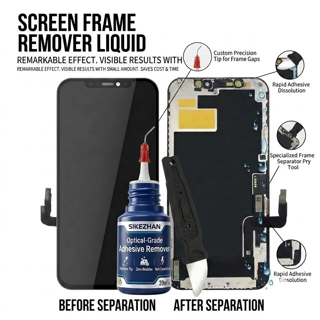 Phone Opening Tool - SIKEZHAN 20ml optische kwaliteit lijmverwijderaar reinigingsset